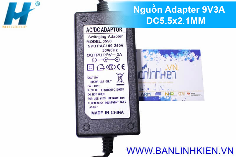 Nguồn Adapter 9V3A DC5.5x2.1MM