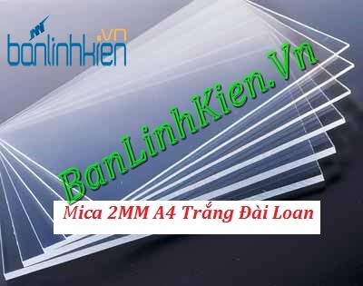 Mica 2MM A4 Trắng Đài Loan