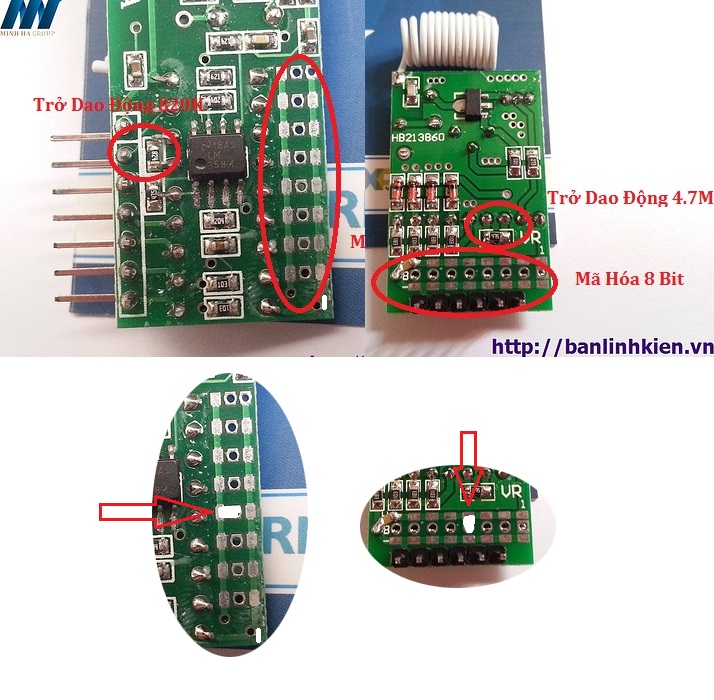 Module Phát RF315 PT2262 Truyền Bit