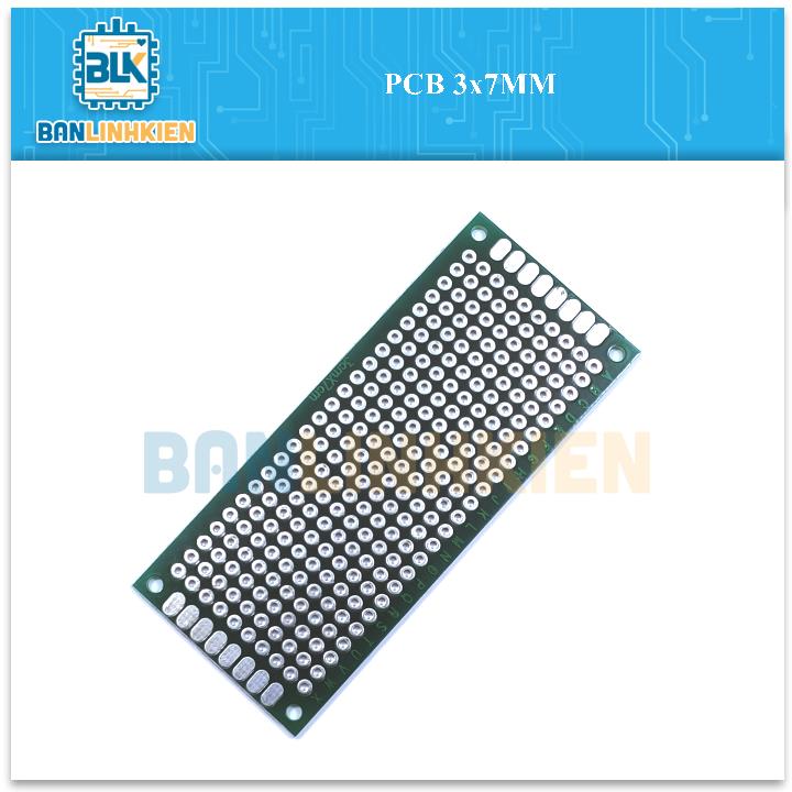 PCB Đục Lỗ 3x7cm 2 Lớp (Phíp Thủy Tinh)