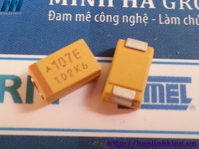 Tụ Tantalum 107E-100uF 25V SMD7343