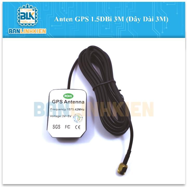 Anten GPS 1.5DBi 3M (Dây Dài 3M)