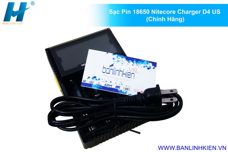 Sạc Pin 18650 Nitecore Charger D4 US (Chính hãng)