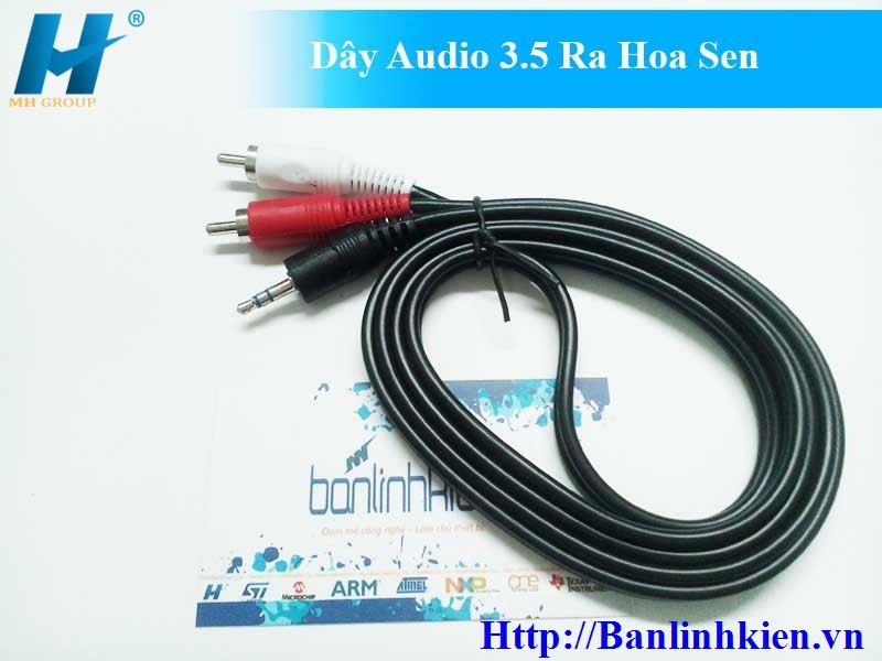 Dây Audio 3.5MM Ra Hoa Sen 2AV 1.5M DA-352AV-1.5