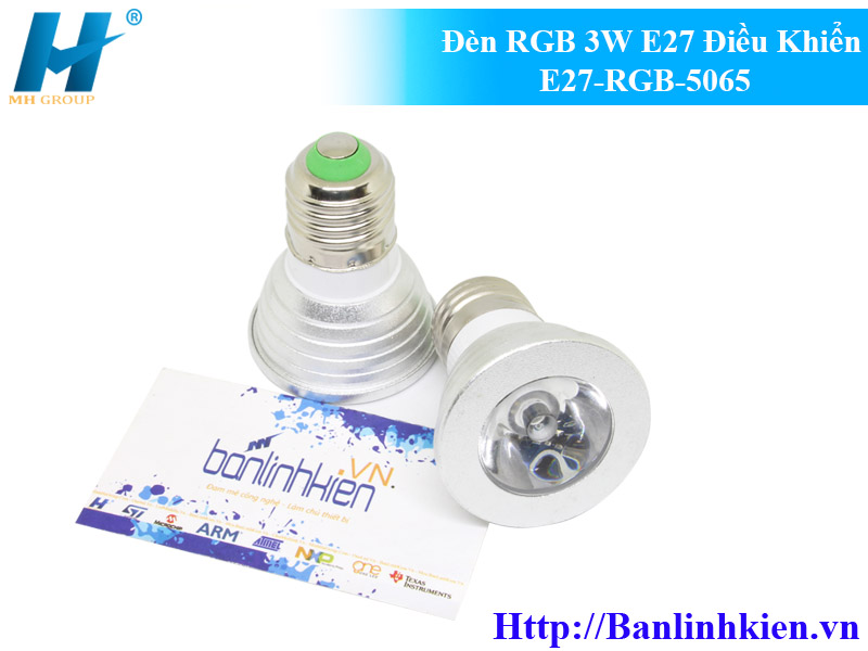 Đèn RGB 3W E27 Điều Khiển E27-RGB-506