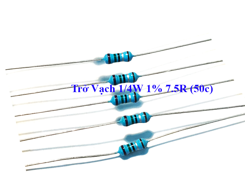 Trở Vạch 1/4W 1% 7.5R (50c)