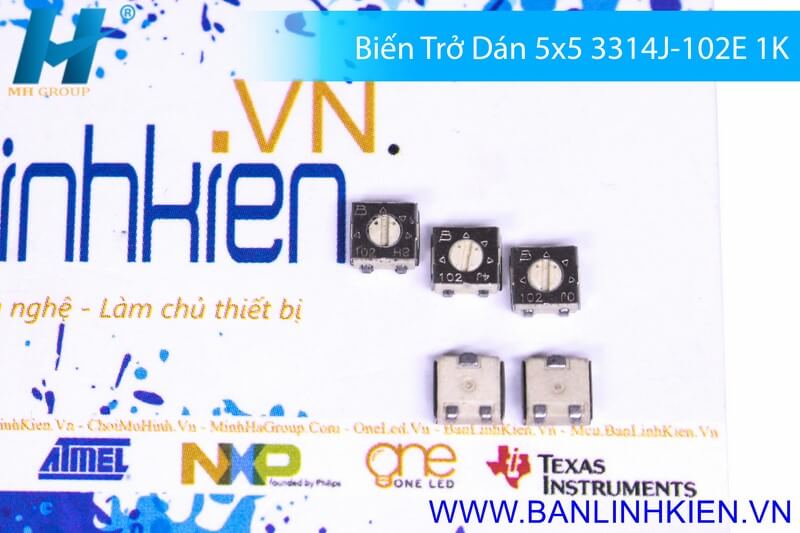 Biến Trở Dán 5x5 3314J-102E 1K