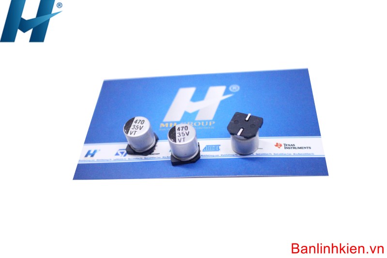 Tụ Nhôm 470uF 35V 10x10.5MM