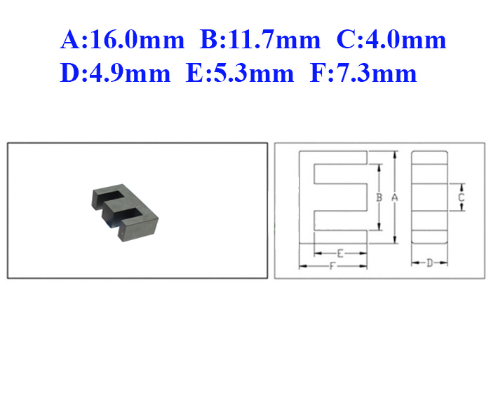 Lõi Biến Áp Xung EE16 5+5