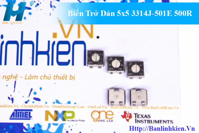 Biến Trở Dán 5x5 3314J-501E 500R