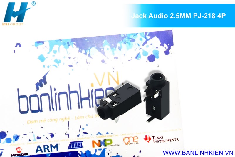 Jack Audio 2.5MM PJ-218A 4P DIP