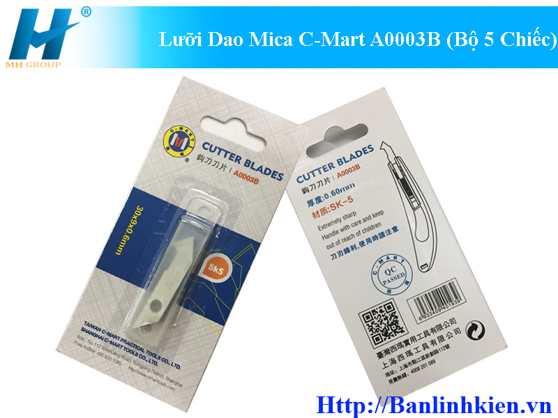 Lưỡi Dao Mica C-Mart A0003B (Bộ 5 Chiếc)