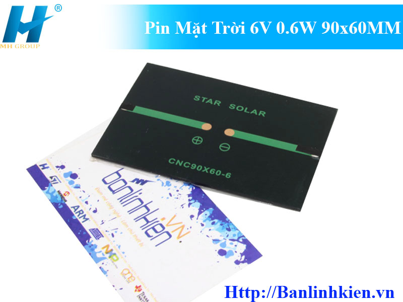 Pin Mặt Trời 6V 0.6W 90x60MM