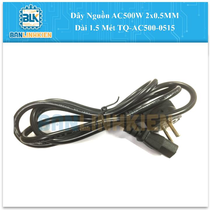 Dây Nguồn AC500W 2x0.5MM Dài 1.5 Mét TQ-AC500-0515