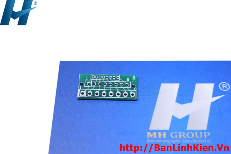 PCB Chuyển Đổi 8P 1.27-2.0-2.54MM