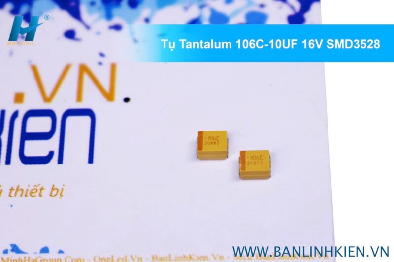 Tụ Tantalum 106C-10UF 16V SMD3528