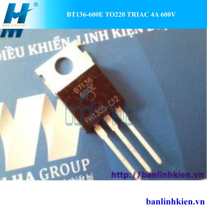 BT136-600E TO220 TRIAC 4A 600V