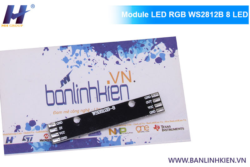 Module LED RGB WS2812B 8 LED