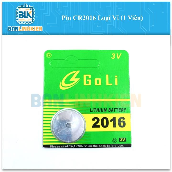 Pin CR2016 Loại Vỉ (1 Viên)