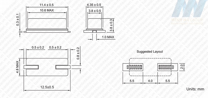 Thạch Anh 22.1184Mhz 49S SMD