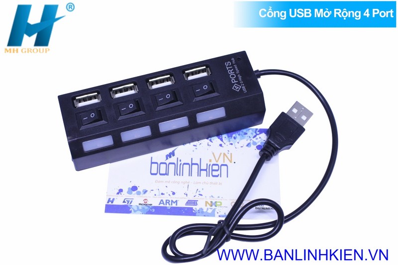 Cổng USB Mở Rộng 4 Port 2.0