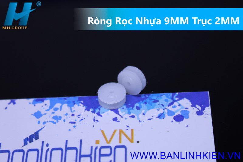 Ròng Rọc Nhựa 9MM Trục 2MM