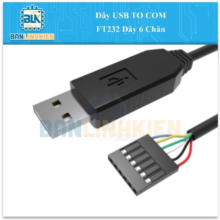 Dây USB TO COM FT232 Dây 6 Chân