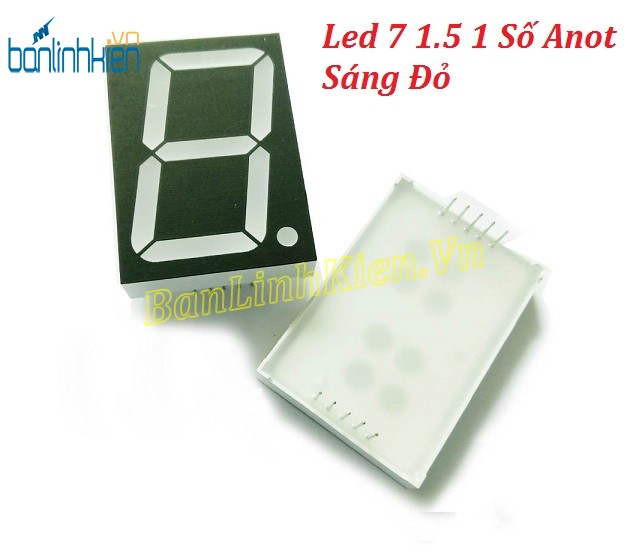 Led 7 1.5 1 Số Anot Sáng Đỏ