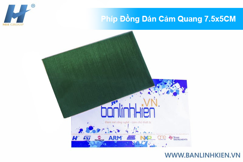 Phíp Đồng Dán Cảm Quang 7.5x5CM