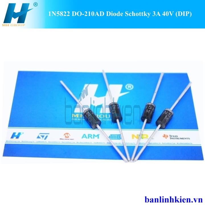 1N5822 DO-210AD Diode Schottky 3A 40V (DIP)