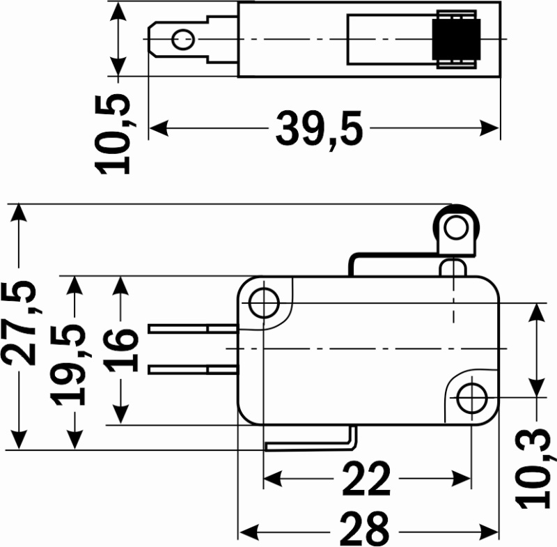 Công Tắc Hành Trình V-155-1C25 15A 250V