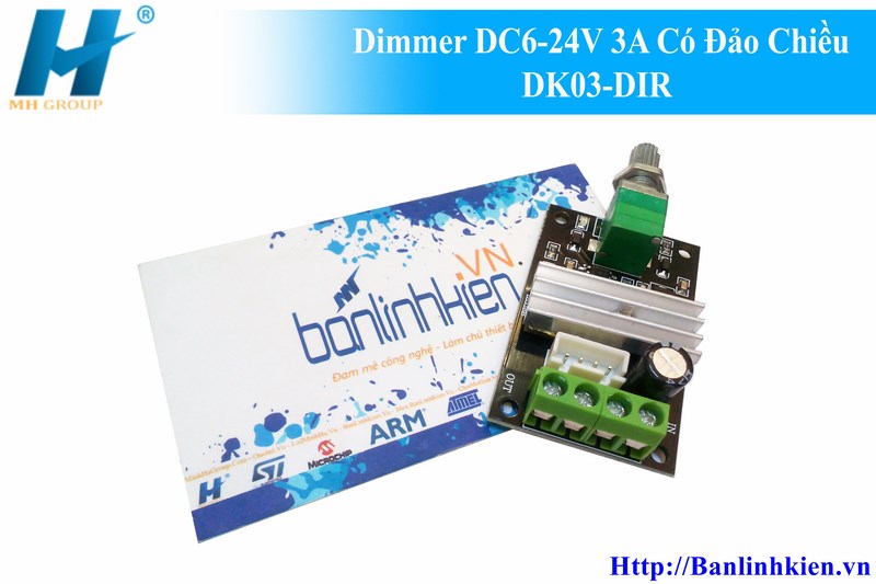 Dimmer DC6-24V 3A Có Đảo Chiều DK03-DIR