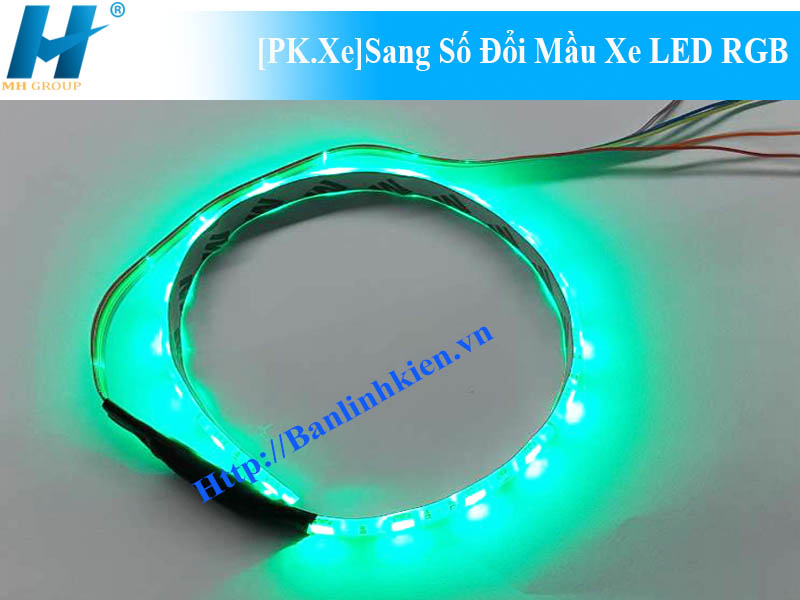 LED 5050 Sang Số Đổi Mầu Xe RGB HS