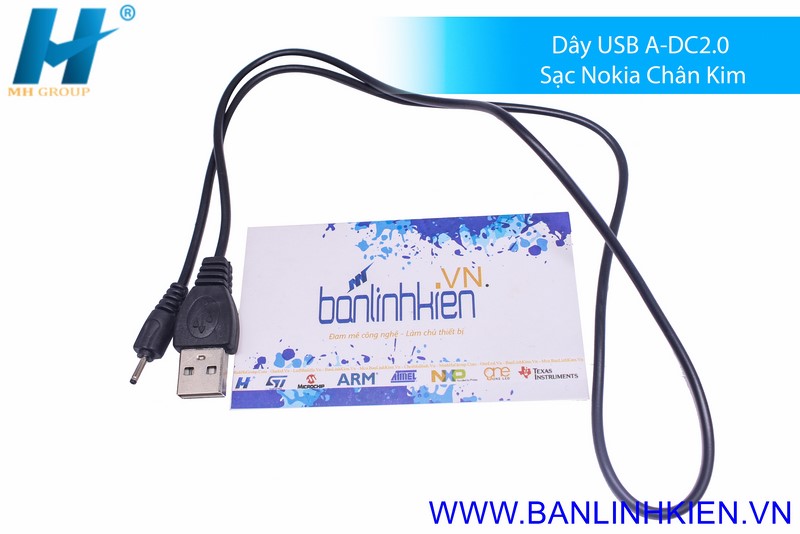 Dây USB A-DC2.0 Sạc Nokia Chân Kim