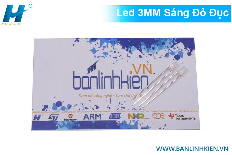 Led 3MM Đỏ Đục (10c)