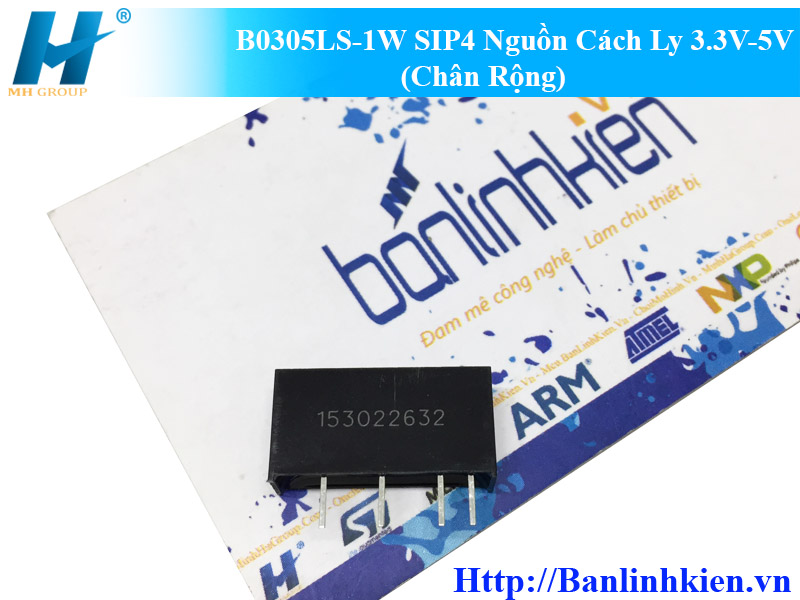 B0305LS-1W SIP4 Nguồn Cách Ly 3.3V-5V (Chân Rộng)