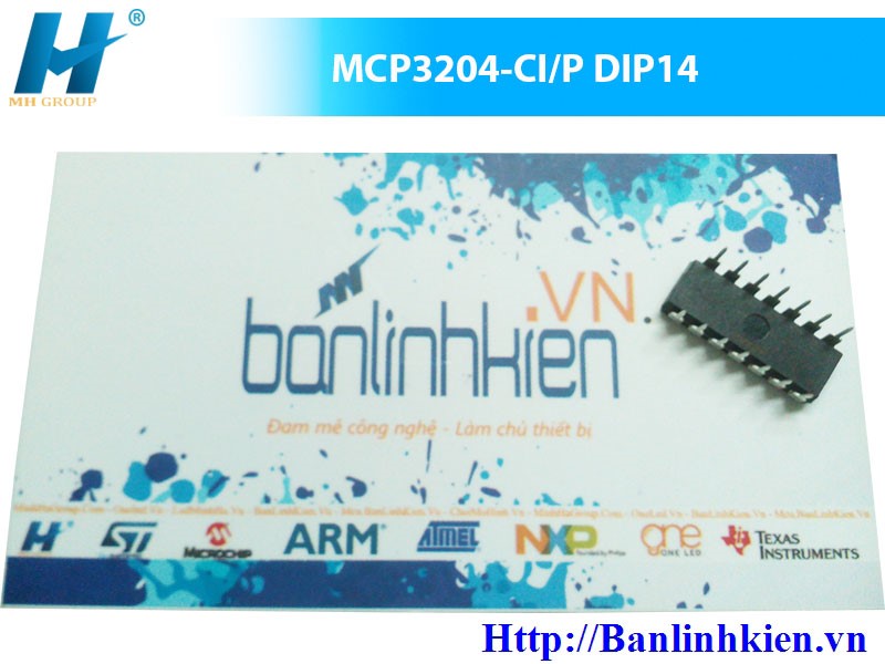 MCP3204-CI/P DIP14