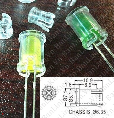 Chụp Led 5MM Vỏ Nhựa (5c)