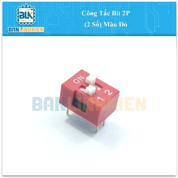 Công Tắc Bit 2P (2 Số) Màu Đỏ