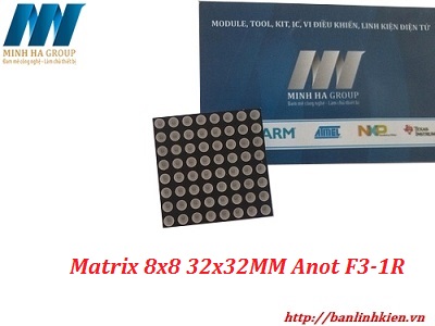 Led Matrix 8x8 3MM 32x32MM Mầu Đỏ Anot