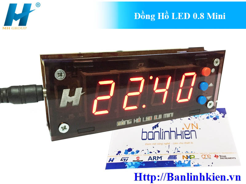 Đồng Hồ LED 0.8 Mini BLK