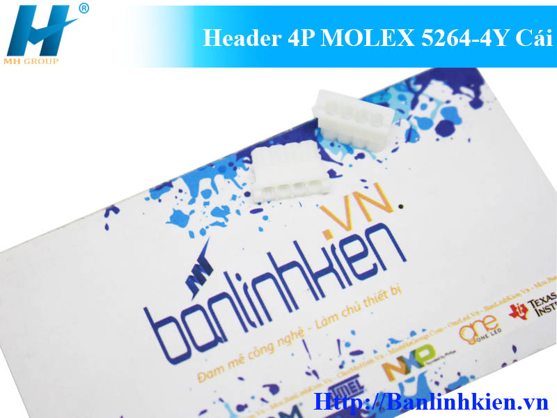 Header 4P MOLEX 5264-4Y Cái