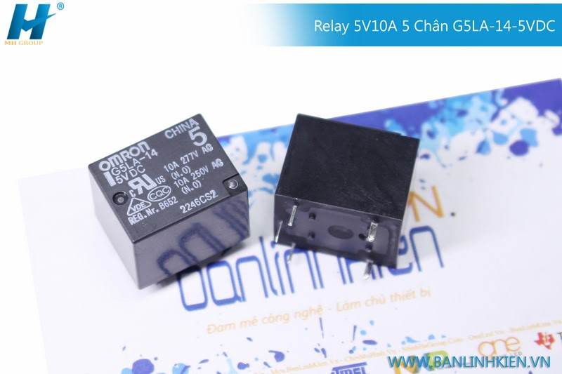 Relay 5V10A 5 Chân G5LA-14-5VDC