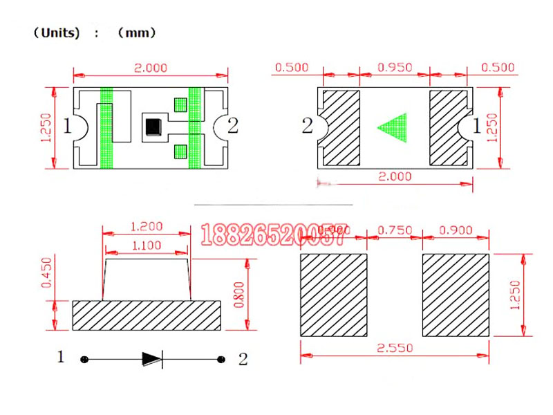 Led Phát Hồng Ngoại 0805 940nm SMD-0805IR (5c)