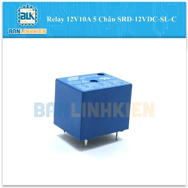 Relay 12V10A 5 Chân SRD-12VDC-SL-C