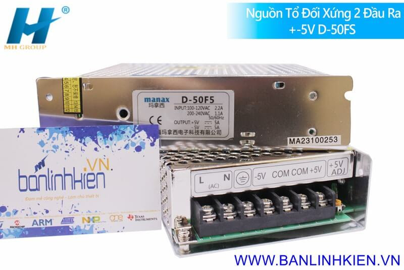 Nguồn Đối Xứng 2 Đầu Ra ±5V D-50F5