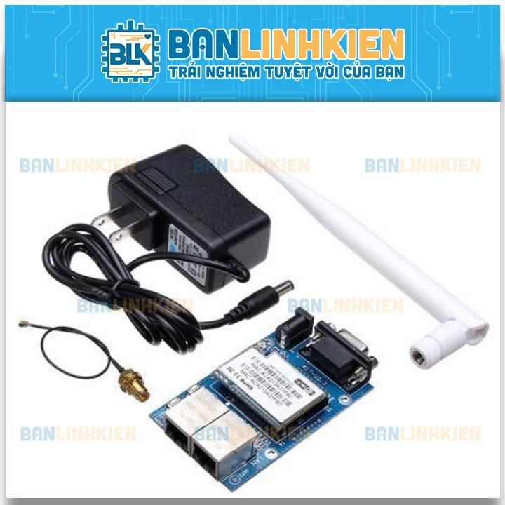 KIT Wifi UART + Ethernet HLK-RM04 (Kèm Nguồn)