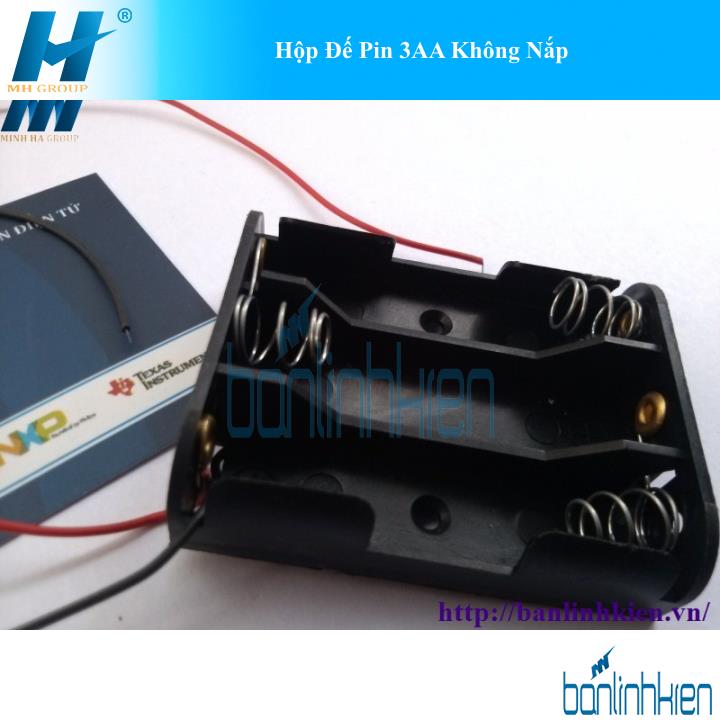 Hộp Đế Pin 3AA Không Nắp