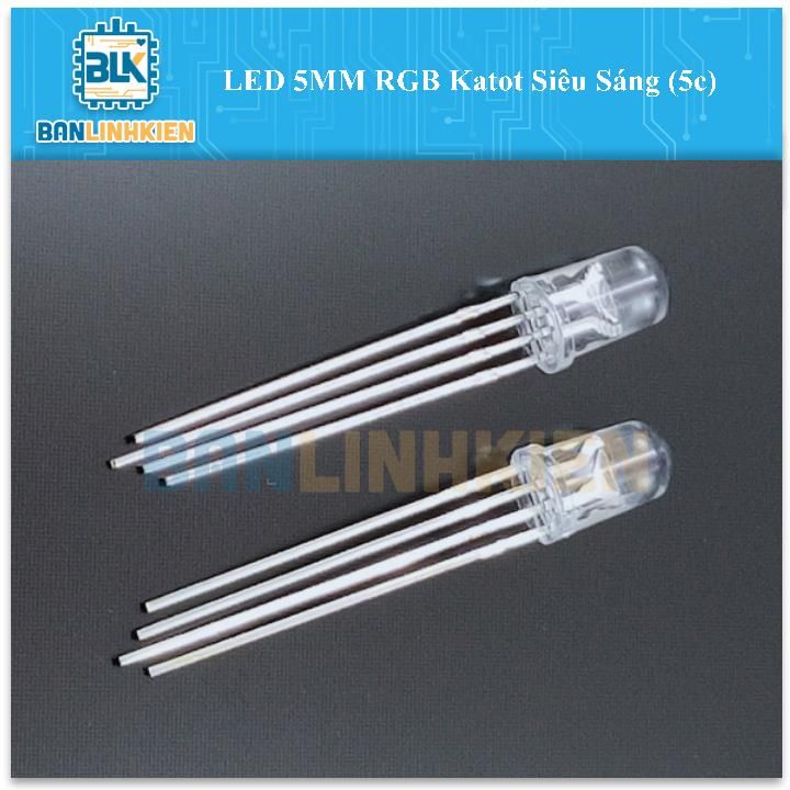 LED 5MM RGB Katot Siêu Sáng (5c)