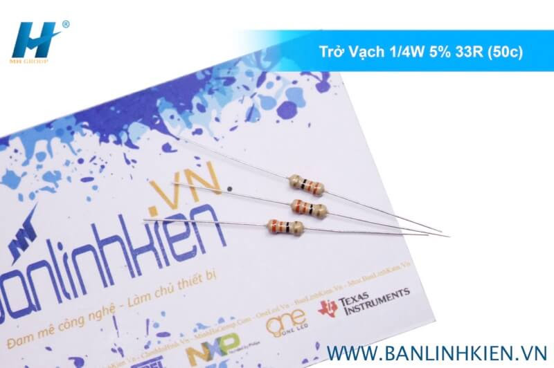 Trở Vạch 1/4W 5% 33R (50c)